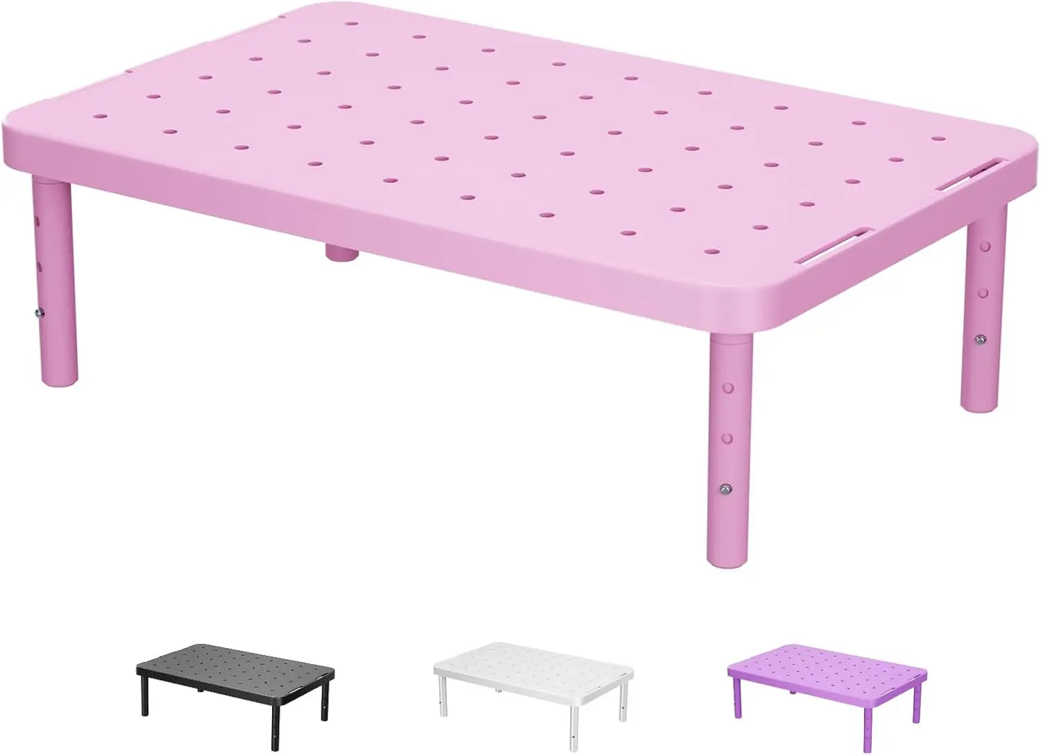 WALI Computer Monitor Stand for Desk, Adjustable Laptop Riser, Desk Monitor Stand Underneath Storage for Office, Home, School Supplies (PTT001-P), 1 Pack, Pink
WALI Computer Monitor Stand for Desk, Adjustable Laptop Riser, Desk Monitor Stand Underneath Storage for Office, Home, School Supplies (PTT001-P), 1 Pack, Pink