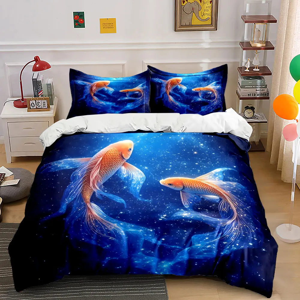 Dreamy koi swimming in starlight Bedding Set for Kids Luxury Gift 3pcs Digital Print Comforter Set Soft Comfortable Breathable
Dreamy koi swimming in starlight Bedding Set for Kids Luxury Gift 3pcs Digital Print Comforter Set Soft Comfortable Breathable