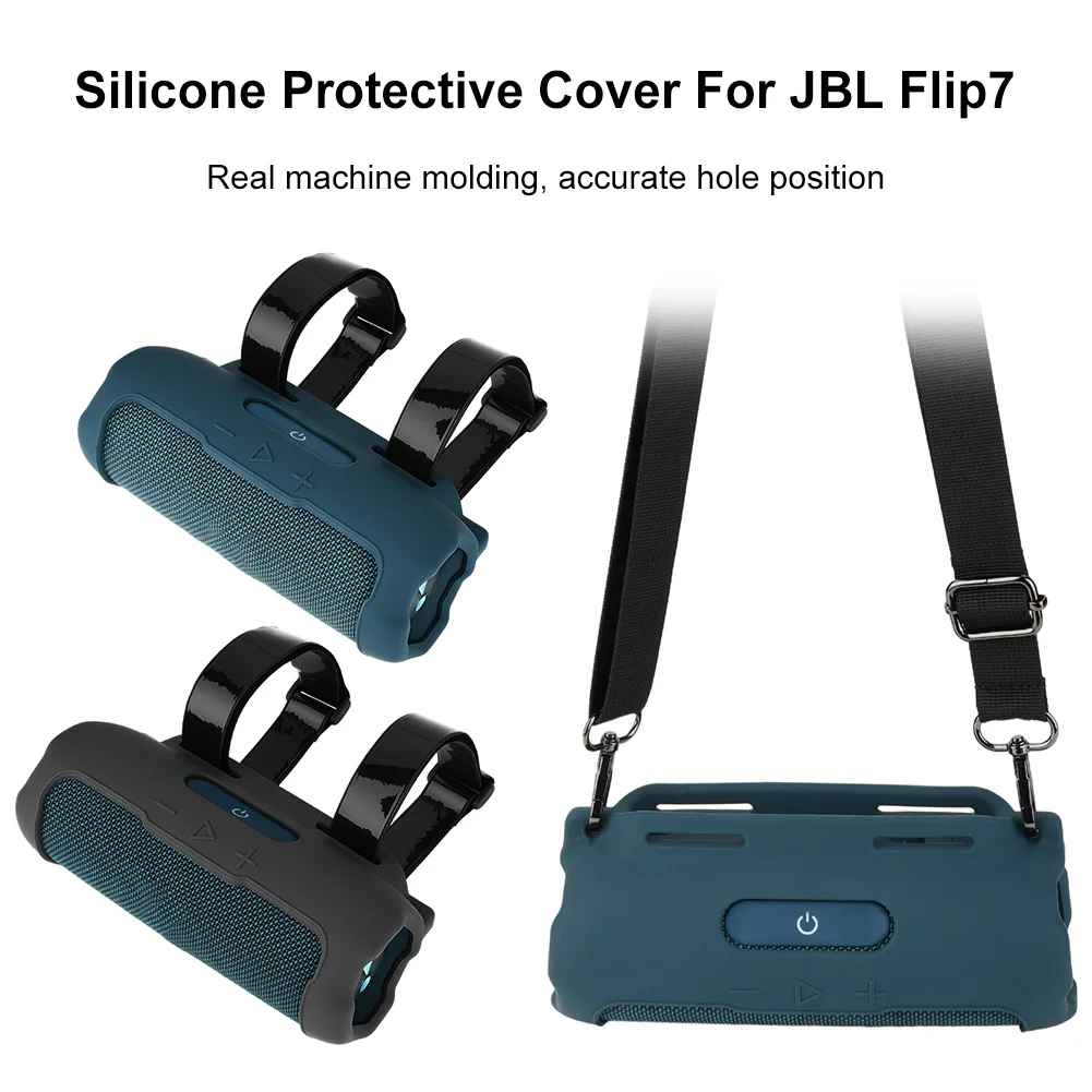 Silicone Case with Shoulder Strap Portable Travel Soft Cover Protective Sleeve Cover for JBL FLIP 7 Bluetooth-compatible Speaker
Silicone Case with Shoulder Strap Portable Travel Soft Cover Protective Sleeve Cover for JBL FLIP 7 Bluetooth-compatible Speaker