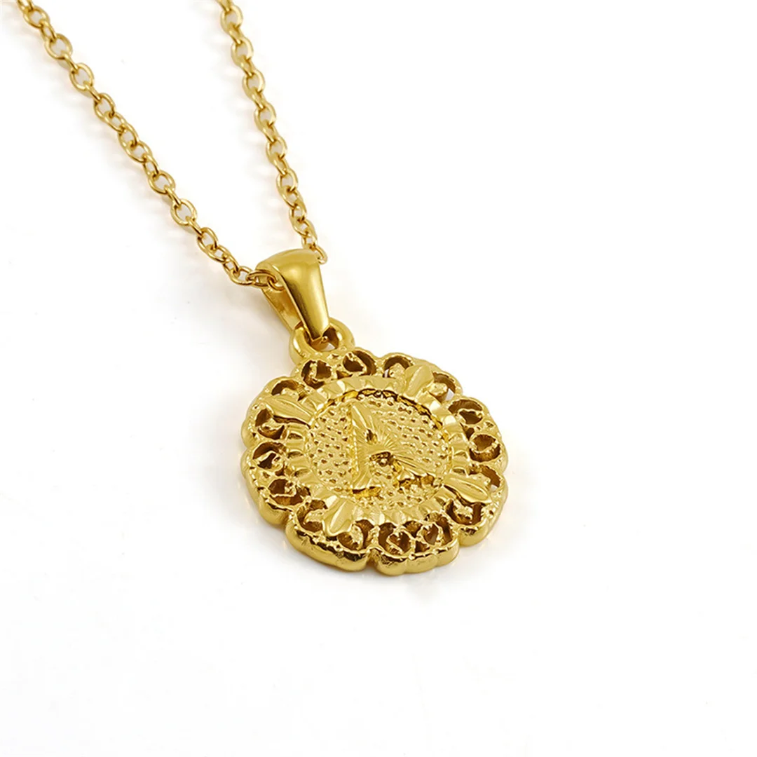 Vintage Fashion 26 A-Z Initial Letter Name Pendant Female Gold Color Stainless Steel Alphabet Round Necklace for Women Jewelry
Vintage Fashion 26 A-Z Initial Letter Name Pendant Female Gold Color Stainless Steel Alphabet Round Necklace for Women Jewelry