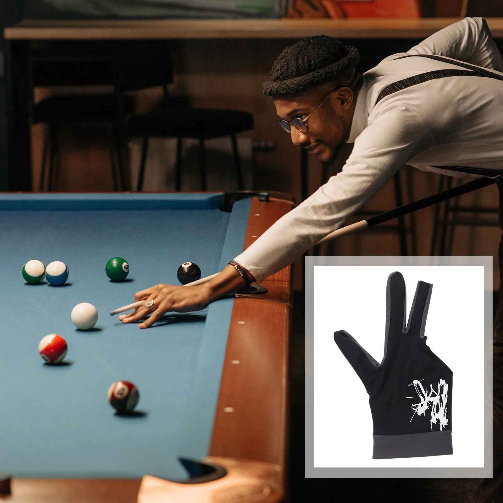 3 Finger Billiards Glove Left H Anti Slip Lightweight Comfortable Silicone Mat Exposing Finger Elastic Wrist Fit Men Accessories
3 Finger Billiards Glove Left H Anti Slip Lightweight Comfortable Silicone Mat Exposing Finger Elastic Wrist Fit Men Accessories