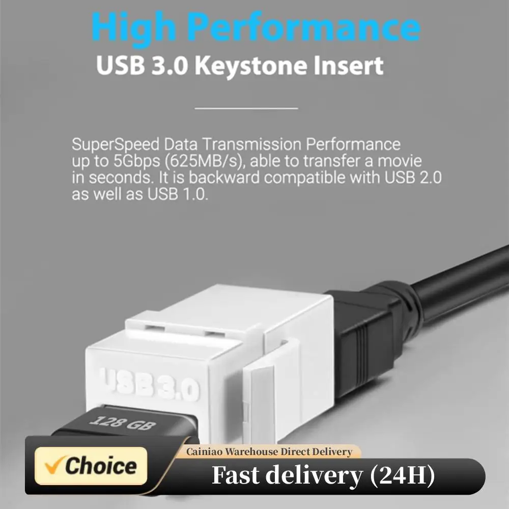 1-5PCS USB 3.0 Keystone Jack Inserts USB to USB Adapters Female to Female Coupler Connector Adapter for Wall Plate Outlet Panel
1-5PCS USB 3.0 Keystone Jack Inserts USB to USB Adapters Female to Female Coupler Connector Adapter for Wall Plate Outlet Panel