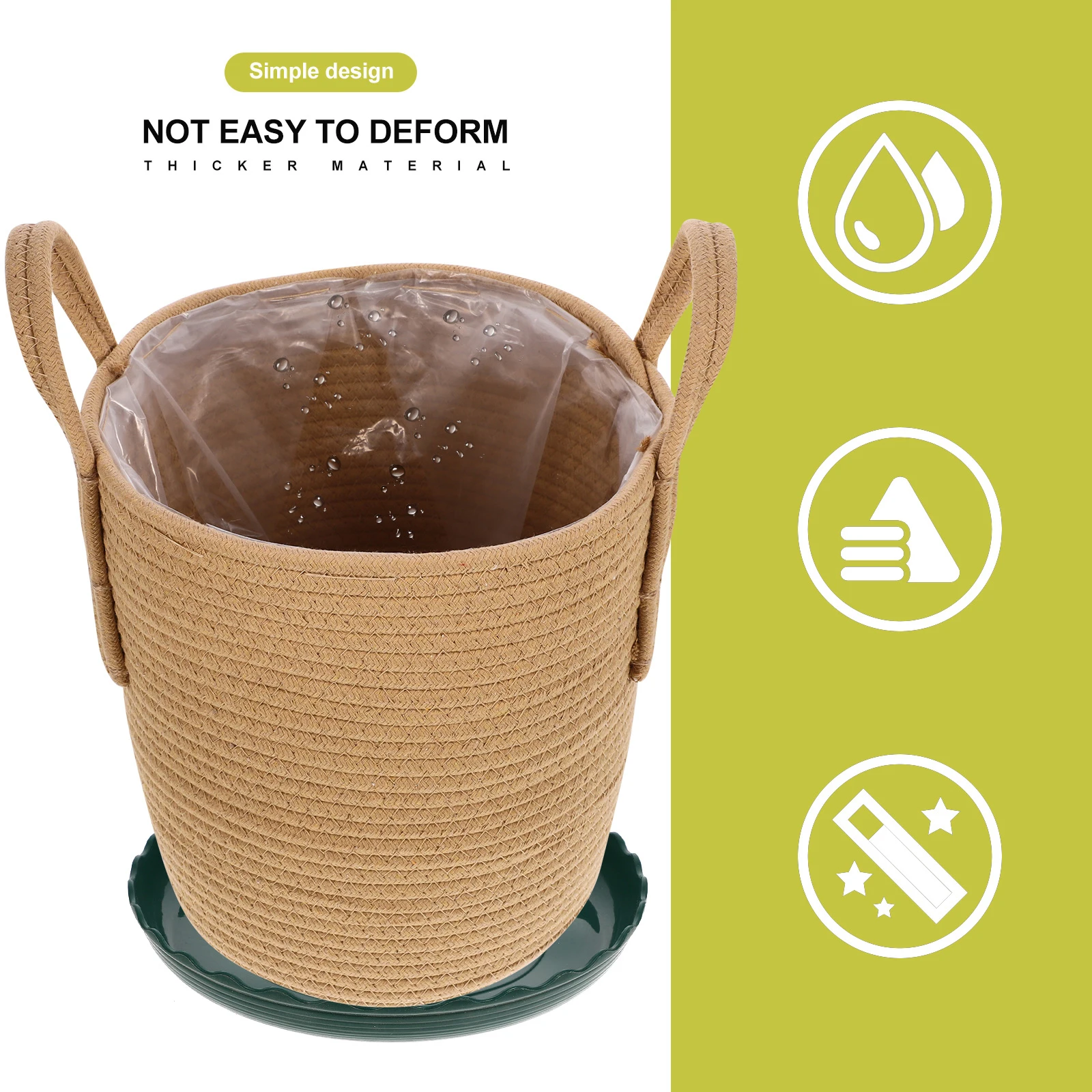 1 set Cotton Thread Storage Basket Small Yellow Woven Flower Pot Stand Desk Organizer With Tray For Toilet Paper Snacks
1 set Cotton Thread Storage Basket Small Yellow Woven Flower Pot Stand Desk Organizer With Tray For Toilet Paper Snacks