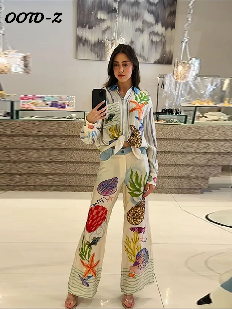 Повседневные брючные костюмы с шелковой поверхностью, женские отпускные костюмы с длинным рукавом и цветочным принтом, женский комплект с лацканами, 2024, летняя мода, комплект из 2 предметов для женщин
Повседневные брючные костюмы с шелковой поверхностью, женские отпускные костюмы с длинным рукавом и цветочным принтом, женский комплект с лацканами, 2024, летняя мода, комплект из 2 предметов для женщин