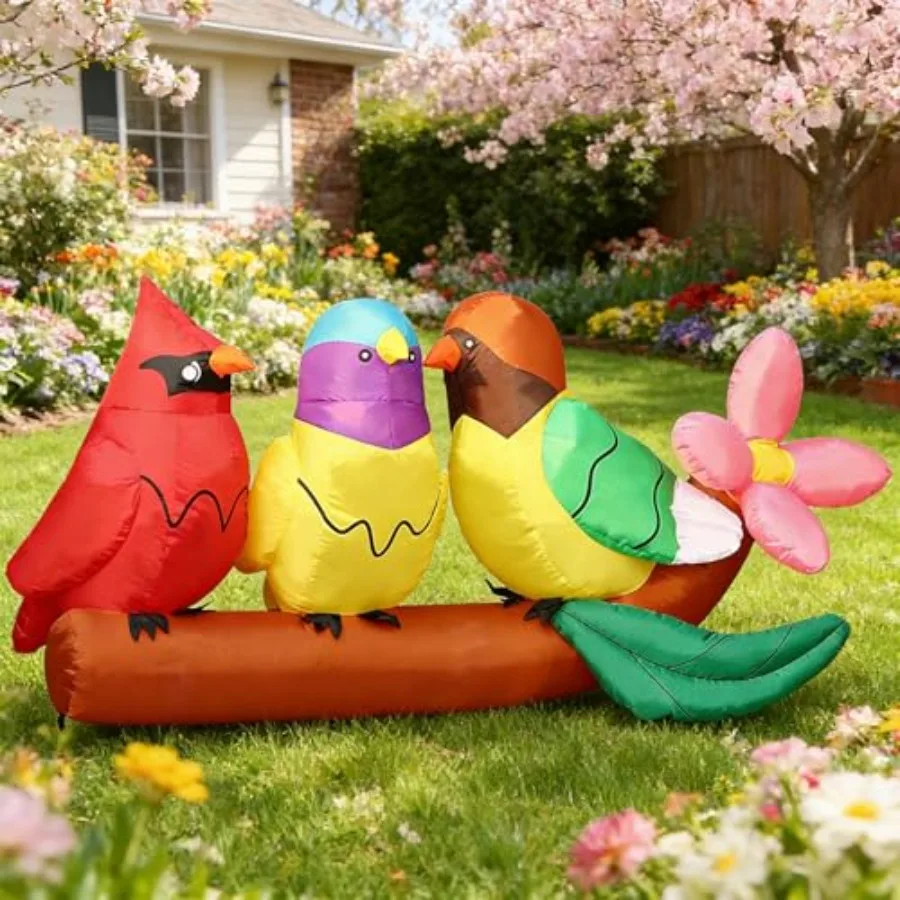 8FT Long Inflatables Bird Gifts with FlowerSummer Outdoor Decoration, Blow Up Decoration, Built-in LED Lights Decor, Garden, La
8FT Long Inflatables Bird Gifts with FlowerSummer Outdoor Decoration, Blow Up Decoration, Built-in LED Lights Decor, Garden, La