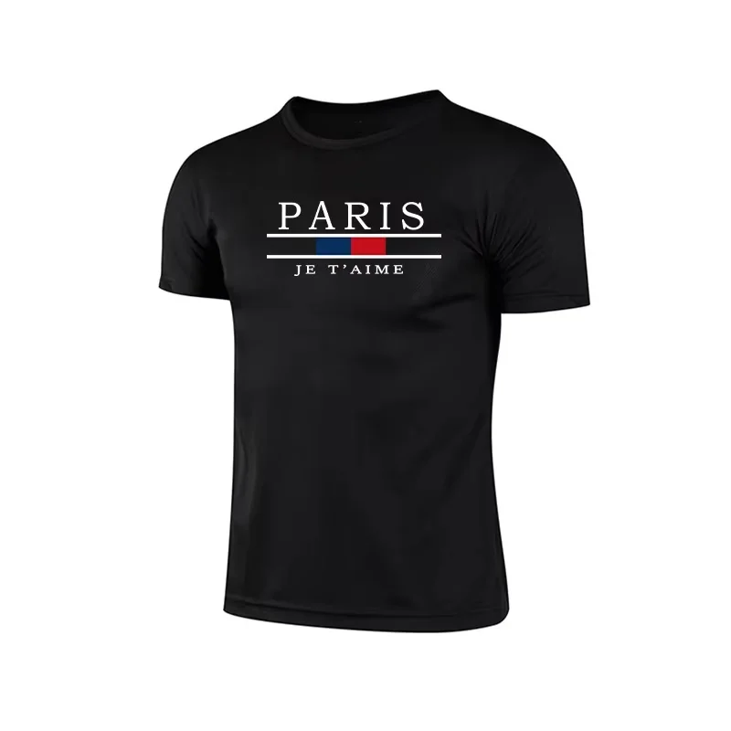 New Men Summer Paris Printed Sports T Shirt 100%Cotton Breathable Quick Drying Tee Men Versatile Marathon Fitness Football Tops
New Men Summer Paris Printed Sports T Shirt 100%Cotton Breathable Quick Drying Tee Men Versatile Marathon Fitness Football Tops