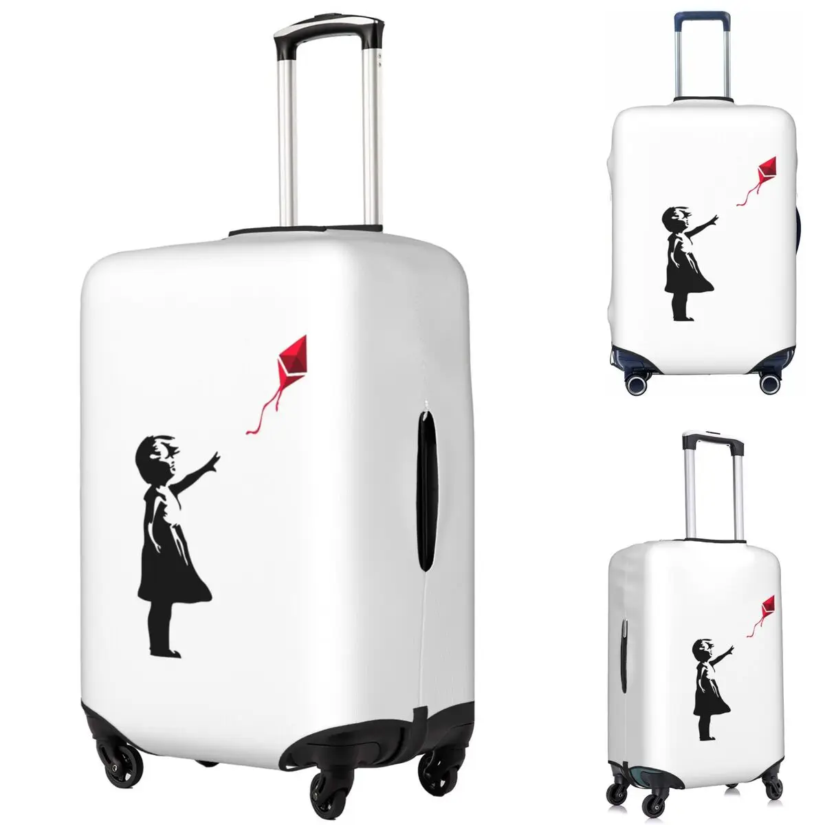 Ethereum X Бэнкси воздушный шар для девочек, чехол для чемодана, защитные эластичные защитные чехлы для дорожного багажа для 18-32 дюймов 
Ethereum X Бэнкси воздушный шар для девочек, чехол для чемодана, защитные эластичные защитные чехлы для дорожного багажа для 18-32 дюймов