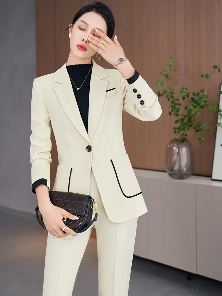 High Quality Fabric Women Business Work Wear Suits Autumn Winter Formal Professional Trousers Set Pantsuits Blazers Feminino
High Quality Fabric Women Business Work Wear Suits Autumn Winter Formal Professional Trousers Set Pantsuits Blazers Feminino
