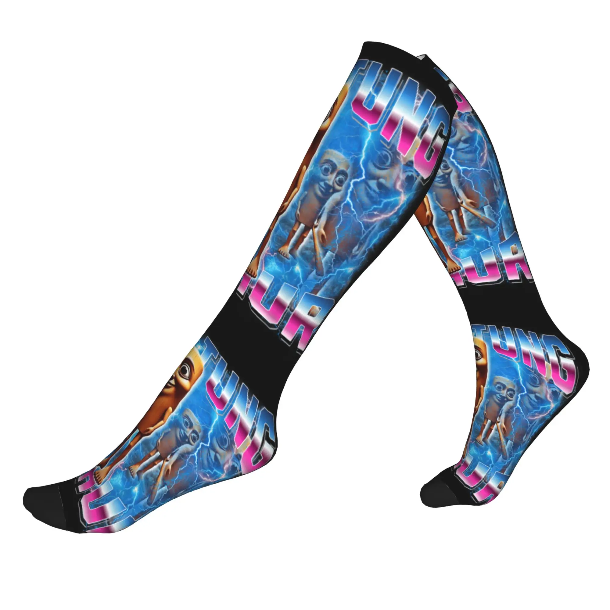Tung Tung Tung Sahur Men's Sports Compression Socks Novelty Funny Meme Italian Brainrot Spring Summer Autumn Winter Dress Socks
Tung Tung Tung Sahur Men's Sports Compression Socks Novelty Funny Meme Italian Brainrot Spring Summer Autumn Winter Dress Socks