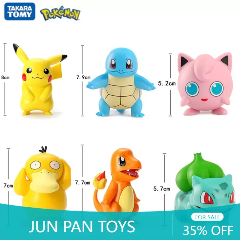 5-8cm Pokemon Anime Figure Pikachu Charmander Squirtle Bulbasaur Psyduck Jigglypuff Cute Pet Action Collect Model Kids Toy Gift
5-8cm Pokemon Anime Figure Pikachu Charmander Squirtle Bulbasaur Psyduck Jigglypuff Cute Pet Action Collect Model Kids Toy Gift
