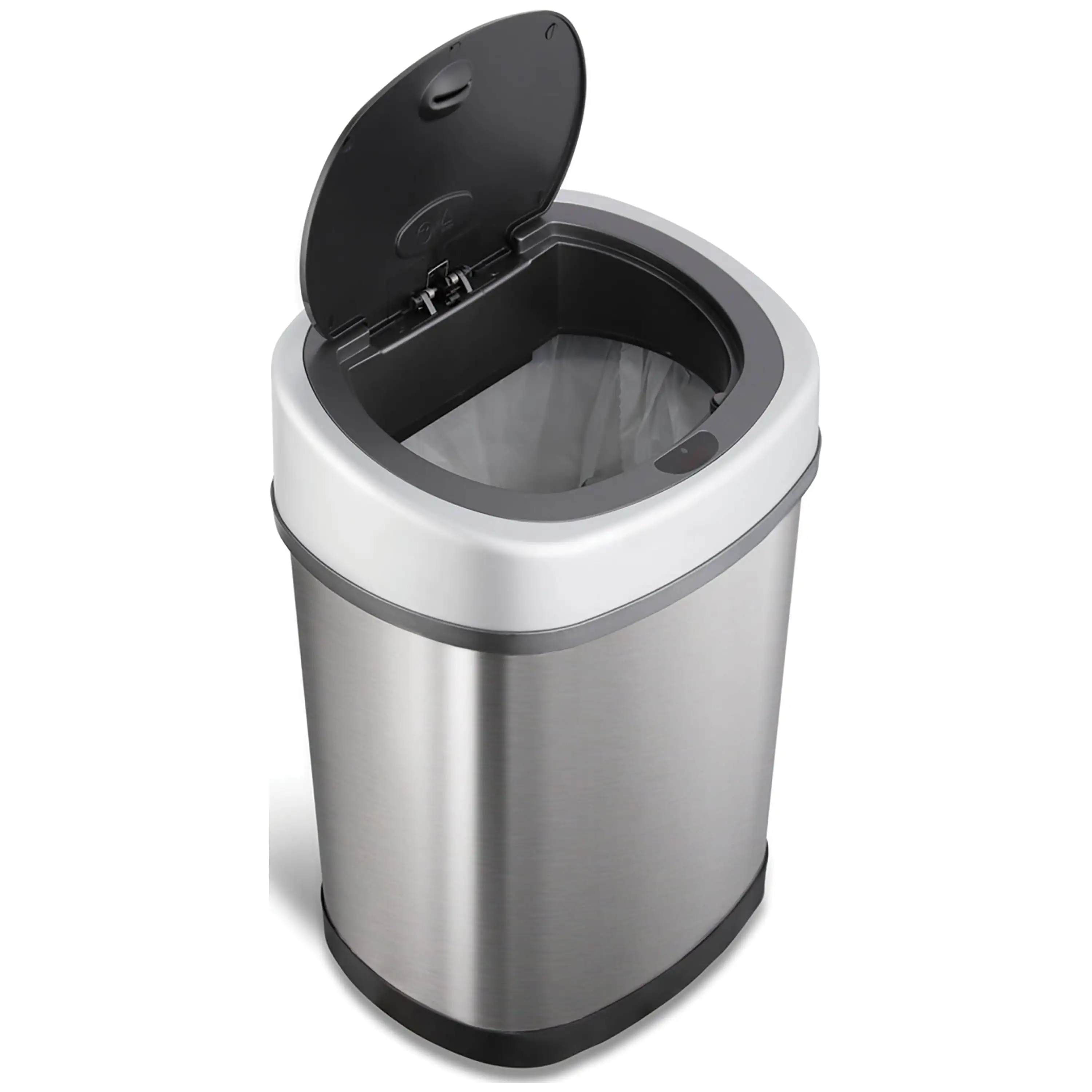 3.2 Gallon / 12 Liter Motion Sensor Oval Trash Can, Fingerprint-Resistant Stainless Steel
3.2 Gallon / 12 Liter Motion Sensor Oval Trash Can, Fingerprint-Resistant Stainless Steel