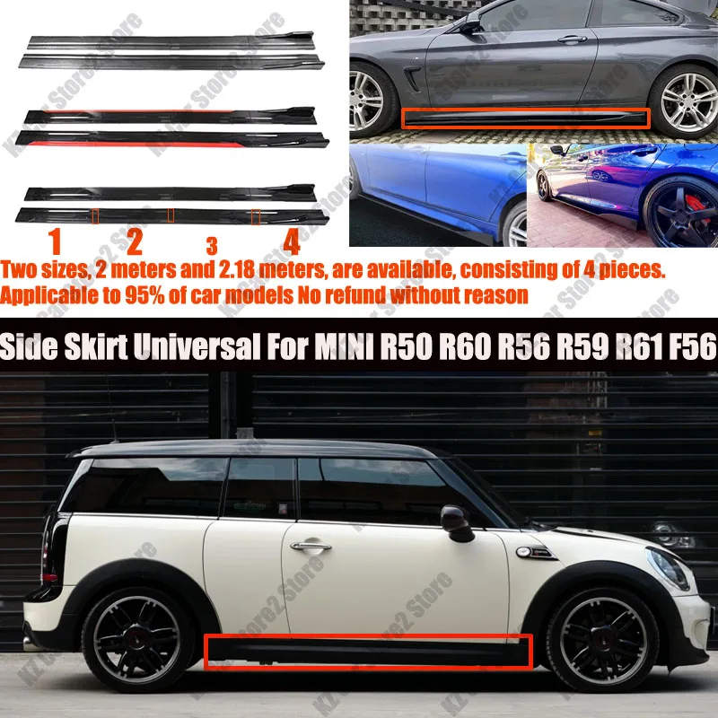 FOR MINI R50 R60 R56 R59 R61 F56 2M Car Side Skirt Extension Plate Lip Separator Bumper 2.18M Racing Side Spoiler Universal Car
FOR MINI R50 R60 R56 R59 R61 F56 2M Car Side Skirt Extension Plate Lip Separator Bumper 2.18M Racing Side Spoiler Universal Car