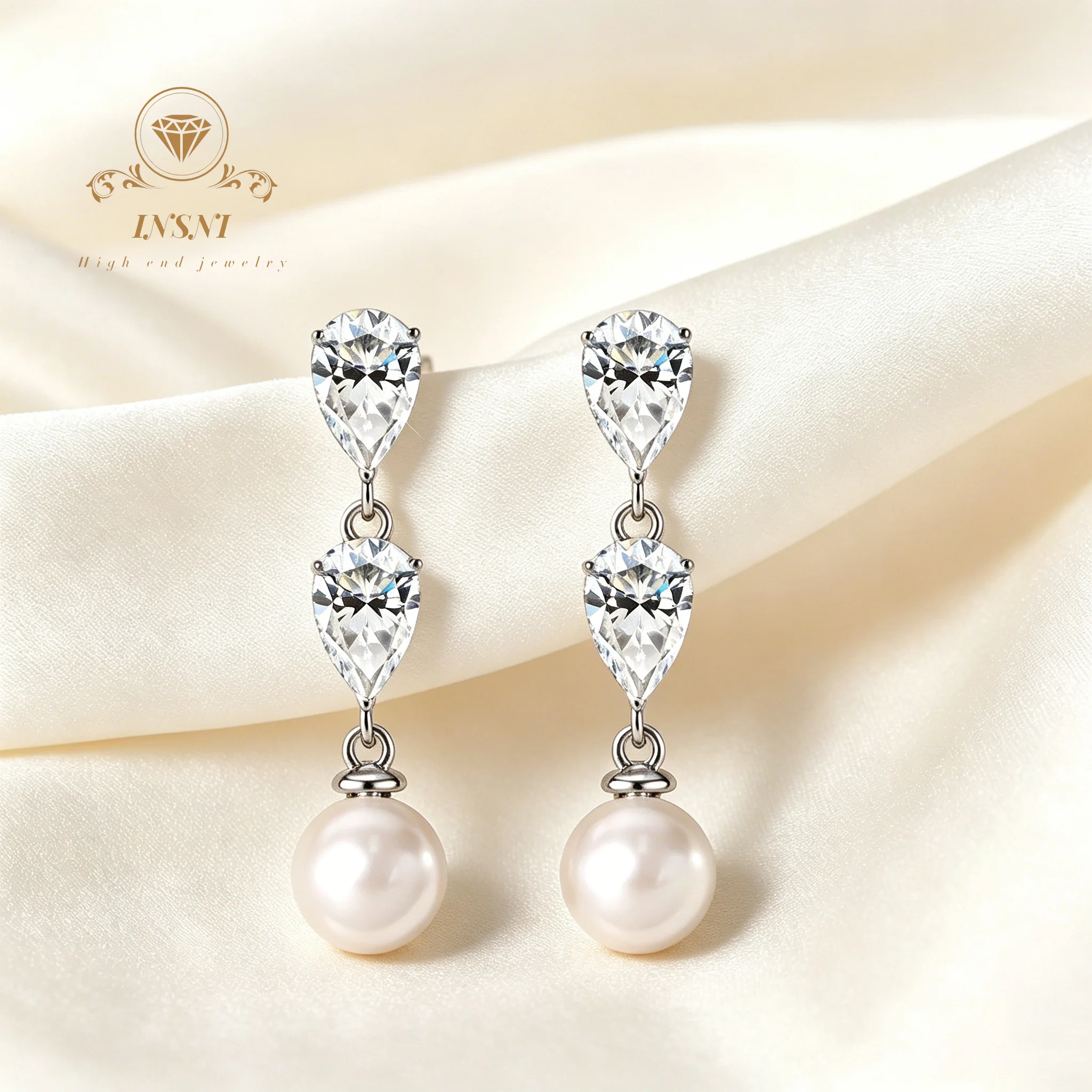 Water Drop Mozzarella Diamond Earrings Austrian Pearl Earrings Light Luxury Women's Moissanite Affordable Light Luxury Jewelry
Water Drop Mozzarella Diamond Earrings Austrian Pearl Earrings Light Luxury Women's Moissanite Affordable Light Luxury Jewelry