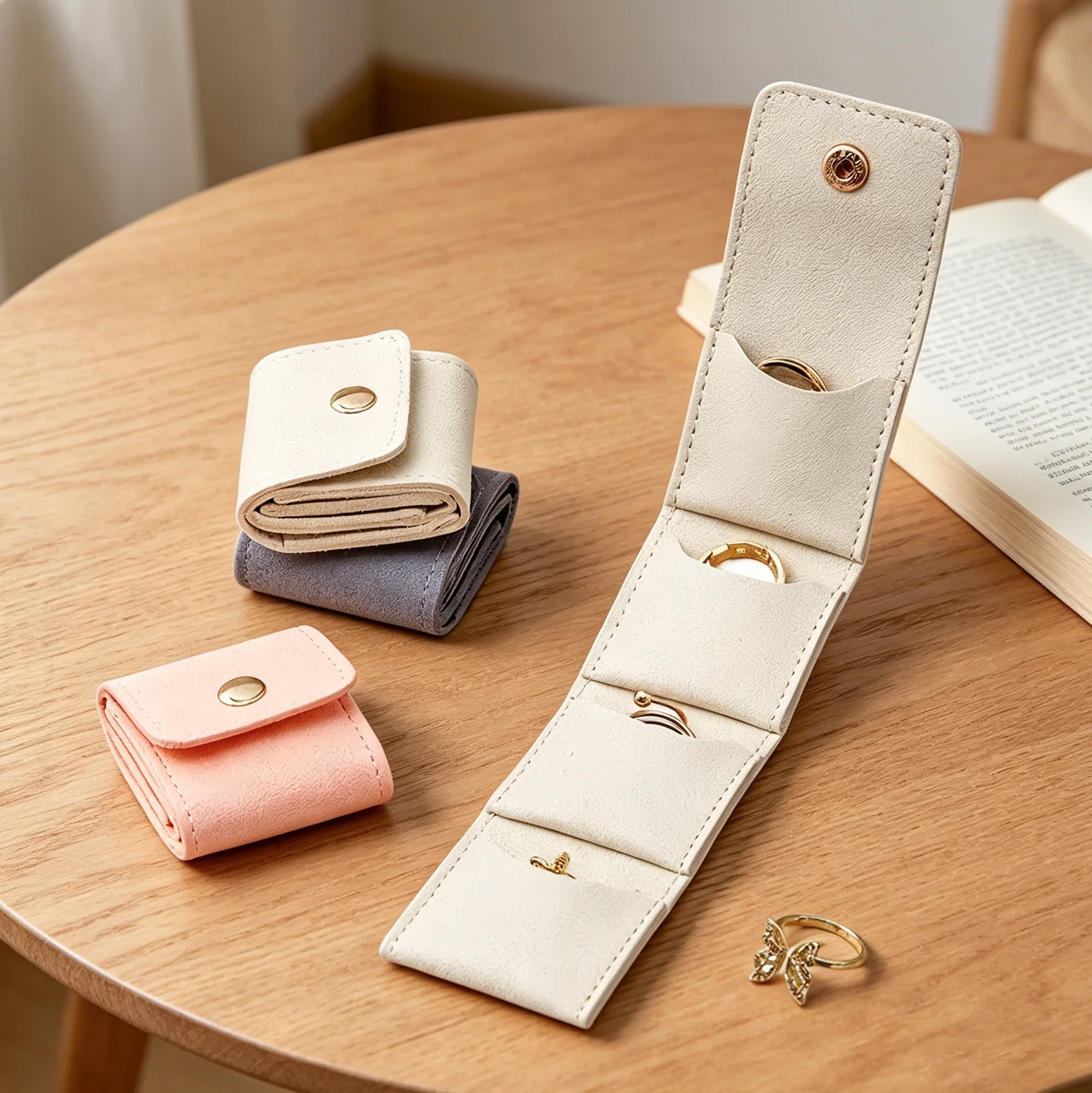 Portable Folding Jewelry Storage Bag Multi Compartment Earring Necklace Ring Travel Organizer Pouch
Portable Folding Jewelry Storage Bag Multi Compartment Earring Necklace Ring Travel Organizer Pouch