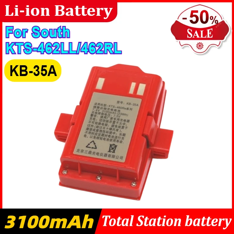 KB-35A Battery for South KTS-462LL/462RL Total Station Rechargeable Battery
KB-35A Battery for South KTS-462LL/462RL Total Station Rechargeable Battery