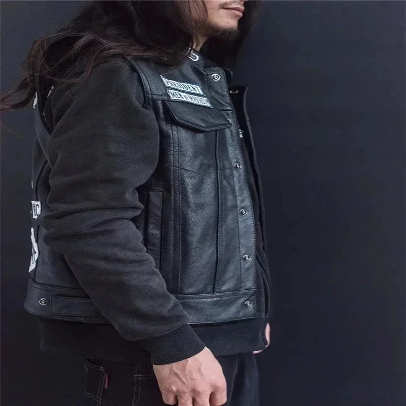 Halloween Cosplay Costume ♥ Sons Of Anarchy Embroidery Leather Rock Punk Vest Black Color Motorcycle New 2026 Surprise Clothing
Halloween Cosplay Costume ♥ Sons Of Anarchy Embroidery Leather Rock Punk Vest Black Color Motorcycle New 2026 Surprise Clothing