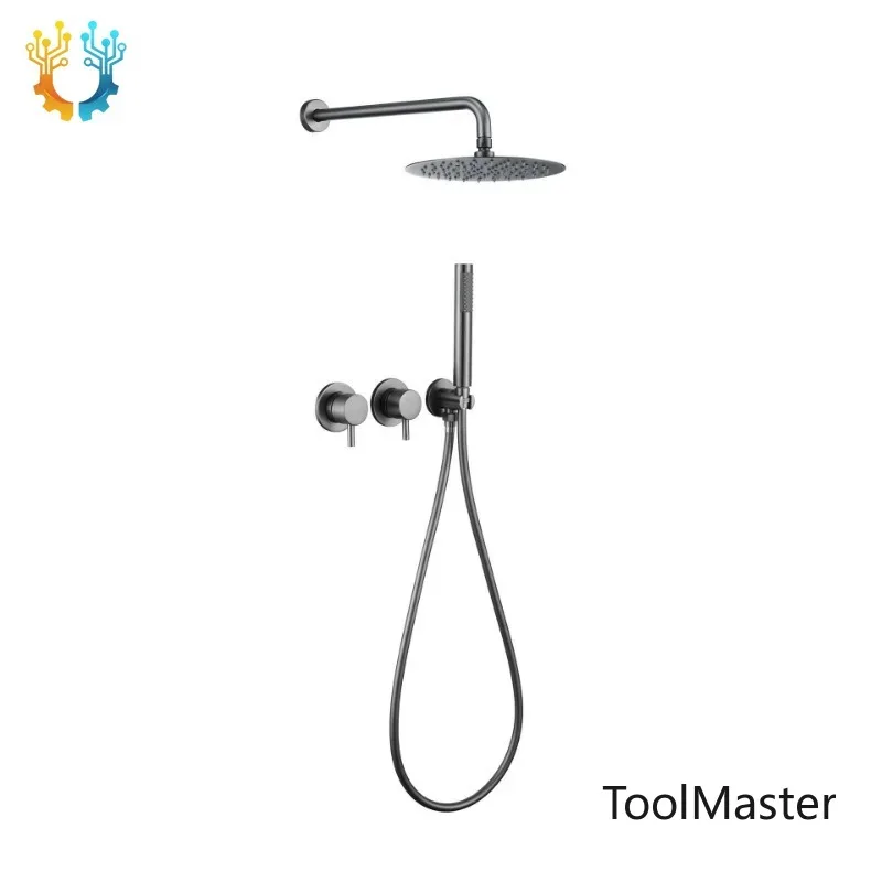 【2026】Luxury Black Full Copper Concealed Shower System Embedded Hotel Engineering Bathroom Pre-embedded Shower Set
【2026】Luxury Black Full Copper Concealed Shower System Embedded Hotel Engineering Bathroom Pre-embedded Shower Set