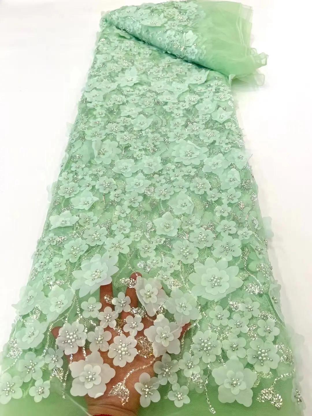 African French Handmade Beaded Lace Fabric 2022 High Quality Bridal Nigerian Wedding Dress Lace for Woman Sewing
African French Handmade Beaded Lace Fabric 2022 High Quality Bridal Nigerian Wedding Dress Lace for Woman Sewing