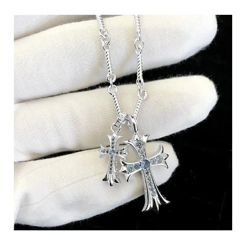 Crowe Diamond Thai Silver Cross Pendant High Sense Fashion Simple Couple Versatile Necklace
Crowe Diamond Thai Silver Cross Pendant High Sense Fashion Simple Couple Versatile Necklace