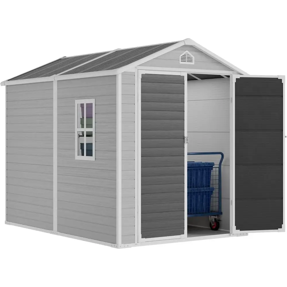 Durable Outdoor Storage Shed with Floor, 21-Gauge Steel Frame, Thick Walls, Suitable for Bikes and Garden Tools
Durable Outdoor Storage Shed with Floor, 21-Gauge Steel Frame, Thick Walls, Suitable for Bikes and Garden Tools