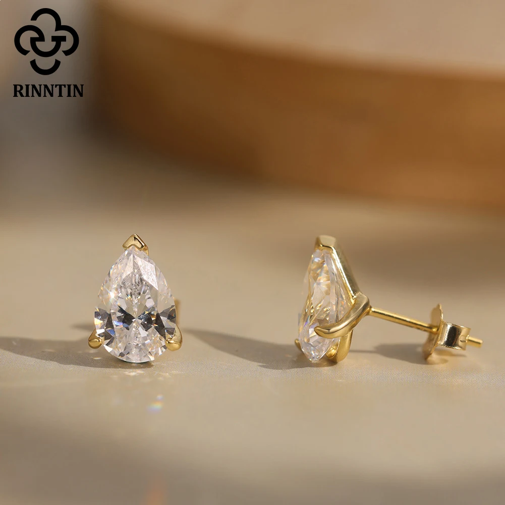 Rinntin Pear Shape 0.5-2CT Moissanite Earrings GRA Certified Shiny Diamond Ear Jewelry Solid 925 Silver Stud Earring Gift SMOE01
Rinntin Pear Shape 0.5-2CT Moissanite Earrings GRA Certified Shiny Diamond Ear Jewelry Solid 925 Silver Stud Earring Gift SMOE01