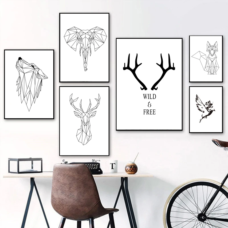 Minimalist Line Animal bird fox reindeer wolf Elephant bear Sheep Horse Wall Art Prints Canvas Painting Pictures Kids Room Decor
Minimalist Line Animal bird fox reindeer wolf Elephant bear Sheep Horse Wall Art Prints Canvas Painting Pictures Kids Room Decor