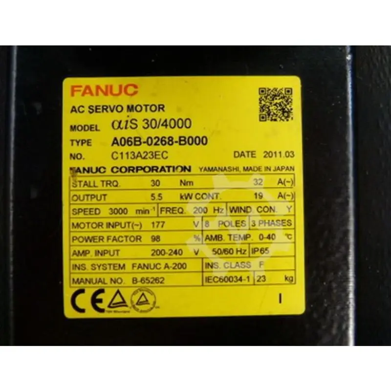 Серводвигатель Fanuc A06B-0268-B000, проверен, исправен, в наличии.
Серводвигатель Fanuc A06B-0268-B000, проверен, исправен, в наличии.