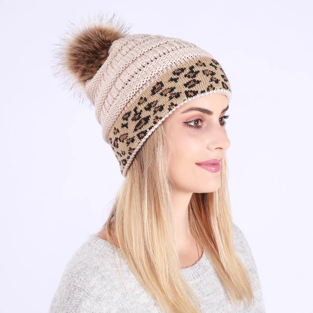 Warm Knitted Beanie Thick Elastic Winter Hat Leopard Print Stylish Warm Cap for Women Foldable Lightweight for Outdoor
Warm Knitted Beanie Thick Elastic Winter Hat Leopard Print Stylish Warm Cap for Women Foldable Lightweight for Outdoor