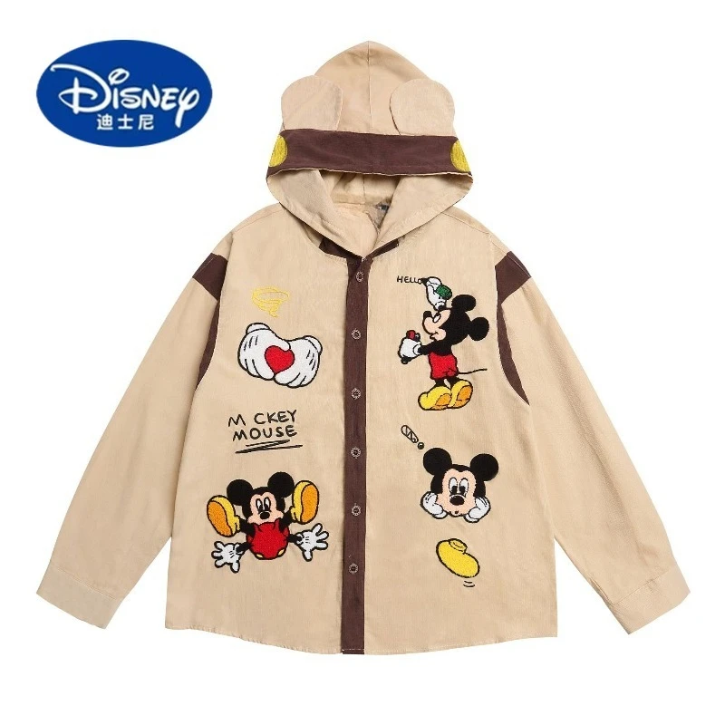 Disney 2025 New American Retro Cartoon Mouse Embroidery Hooded Corduroy Shirt Unisex Loose Fit Couple Jacket
Disney 2025 New American Retro Cartoon Mouse Embroidery Hooded Corduroy Shirt Unisex Loose Fit Couple Jacket