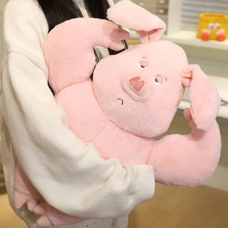 Kawaii сильный мультяшный мышечный поросенок, плюшевые игрушки, удобная хлопковая мягкая розовая кукла-копилка, теплая подушка, забавный домашний декор
Kawaii сильный мультяшный мышечный поросенок, плюшевые игрушки, удобная хлопковая мягкая розовая кукла-копилка, теплая подушка, забавный домашний декор
