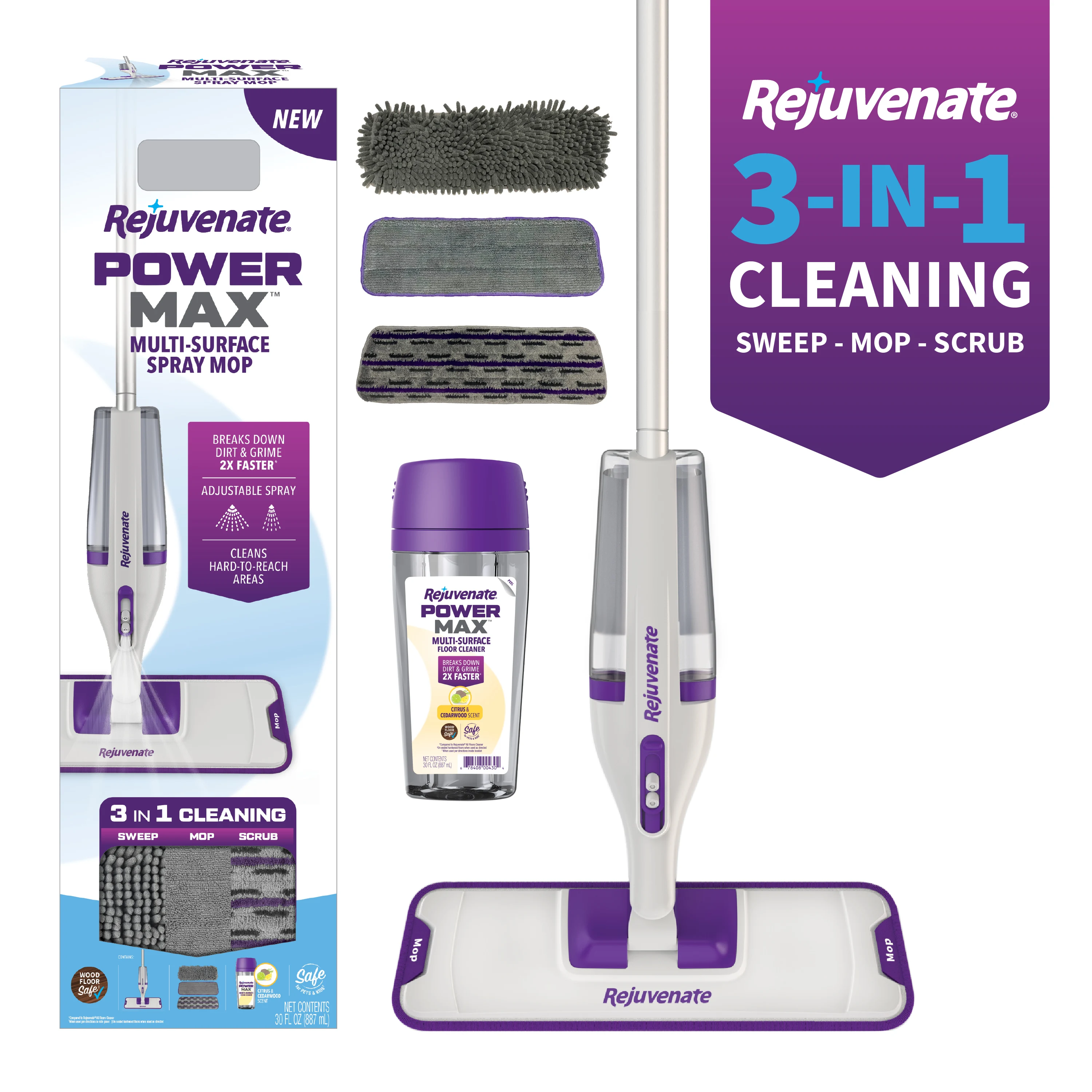 PowerMax Multi-Surface Spray Mop Kit for Efficient Cleaning Sweeping Mopping and Scrubbing
PowerMax Multi-Surface Spray Mop Kit for Efficient Cleaning Sweeping Mopping and Scrubbing