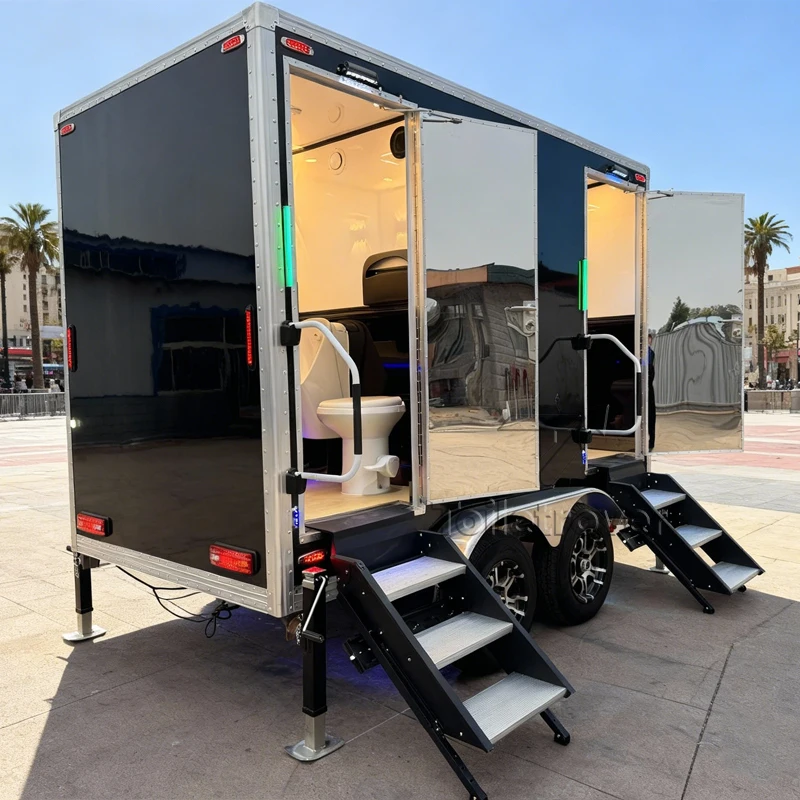 Hot Sales Portable Washroom Trailer Luxury Outdoor Mobile Toilet Trailer Luxury Bathroom Trailers for Parties Wedding
Hot Sales Portable Washroom Trailer Luxury Outdoor Mobile Toilet Trailer Luxury Bathroom Trailers for Parties Wedding