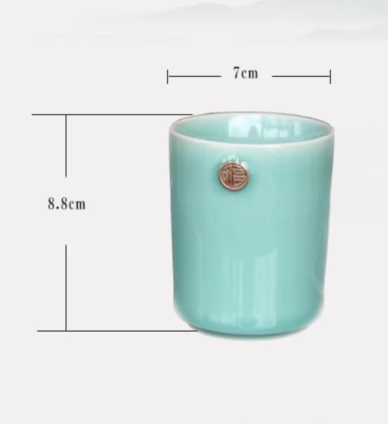 Чашка для воды Celadon, чайная чашка, персонаж fu, 200 мл, офисная чайная чашка, керамический термостойкий чайный сервиз
Чашка для воды Celadon, чайная чашка, персонаж fu, 200 мл, офисная чайная чашка, керамический термостойкий чайный сервиз
