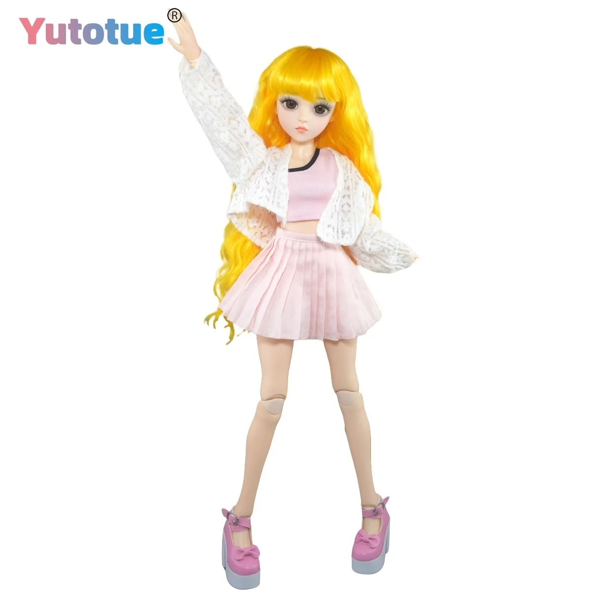 YUTOTUE 1/3 BJD кукла игрушка высотой 60 см кукла для девочек с вьющимися волосами парик модный комплект одежды реалистичный детский подарок
YUTOTUE 1/3 BJD кукла игрушка высотой 60 см кукла для девочек с вьющимися волосами парик модный комплект одежды реалистичный детский подарок