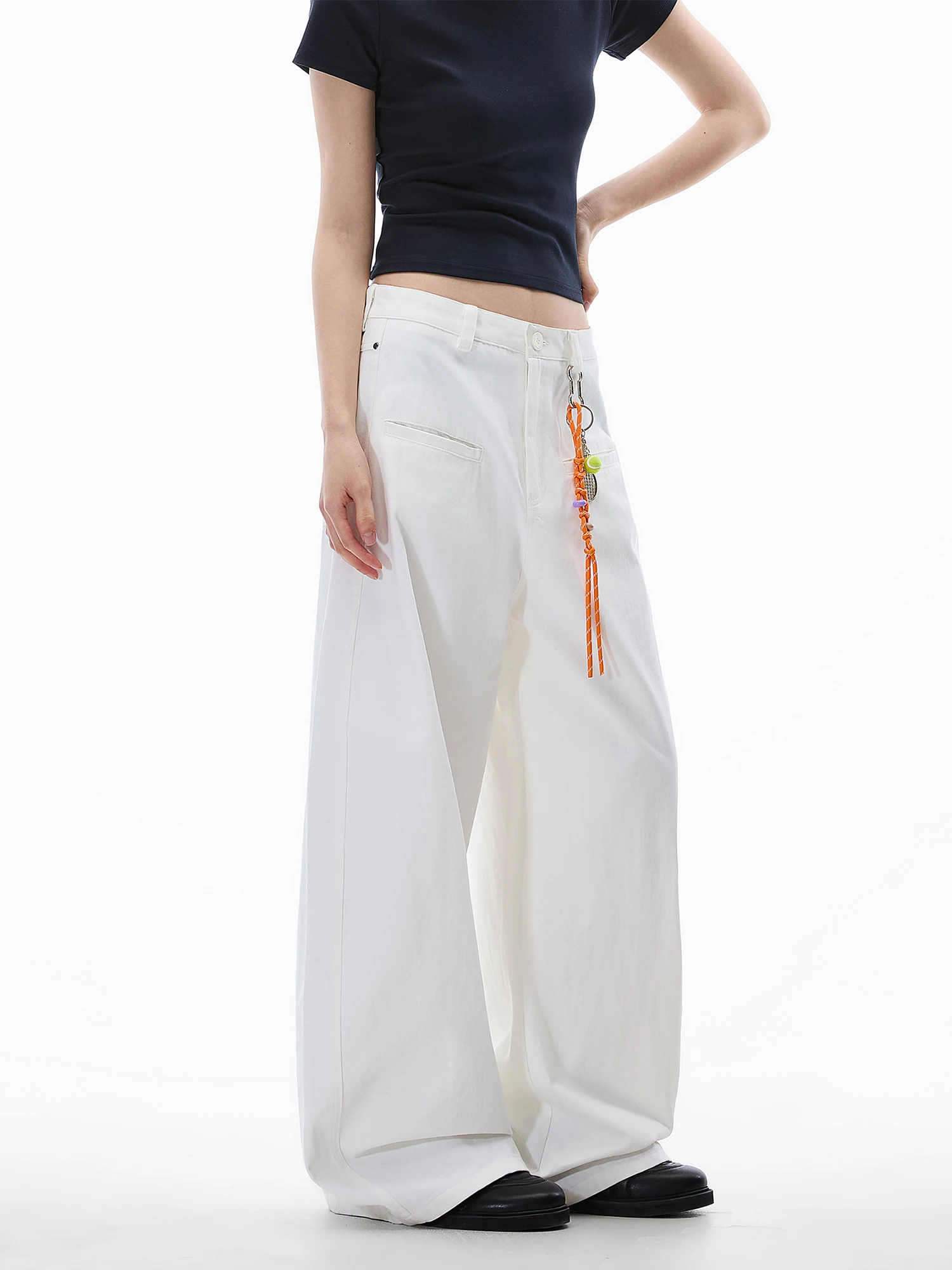 Burgenland Casual High Waist Wide Leg Pants Women's Loose Fit Comfortable Straight Cut Floor Length Trousers Spring Season
Burgenland Casual High Waist Wide Leg Pants Women's Loose Fit Comfortable Straight Cut Floor Length Trousers Spring Season