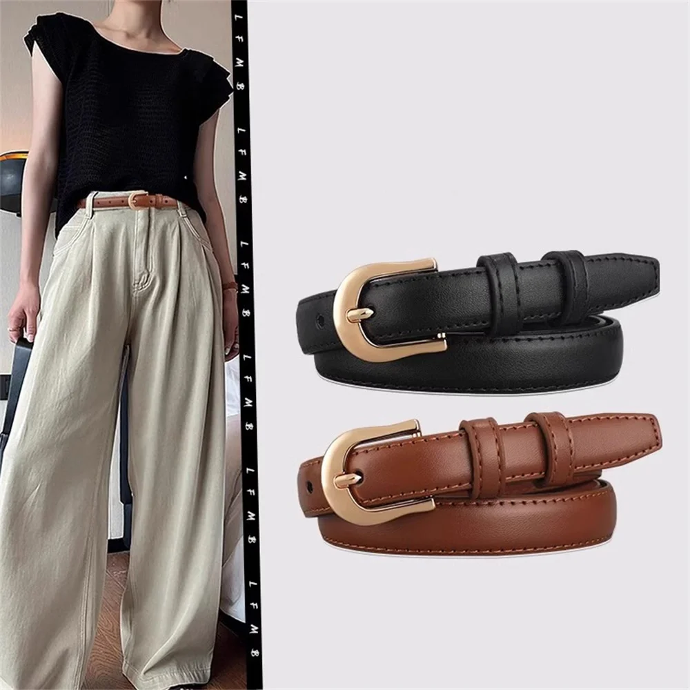 Fashion Women's Belt PU Leather Ladies Waist Belts Summer Soft Thin Belt for Dress Jeans Trousers Pin Buckle Black Brown Belt
Fashion Women's Belt PU Leather Ladies Waist Belts Summer Soft Thin Belt for Dress Jeans Trousers Pin Buckle Black Brown Belt