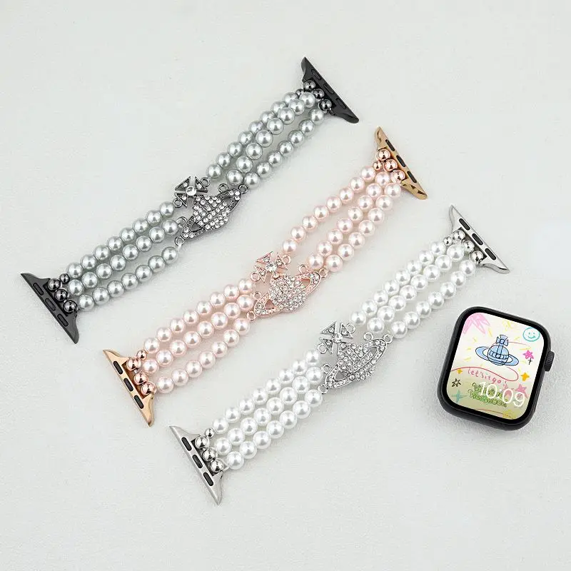 Jewelry Pearl Strap For Apple Watch Band 49 46 45 44 42 41 40 38mm Women Fancy Beaded Bracelet Straps for iWatch S10 9 8 7 6 5 4
Jewelry Pearl Strap For Apple Watch Band 49 46 45 44 42 41 40 38mm Women Fancy Beaded Bracelet Straps for iWatch S10 9 8 7 6 5 4