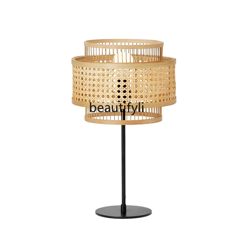 Nordic Floor Lamp RETRO Study and Bedroom Bedside Lamp Japanese Zen Tea Room Personality Rattan Table Lamp
Nordic Floor Lamp RETRO Study and Bedroom Bedside Lamp Japanese Zen Tea Room Personality Rattan Table Lamp