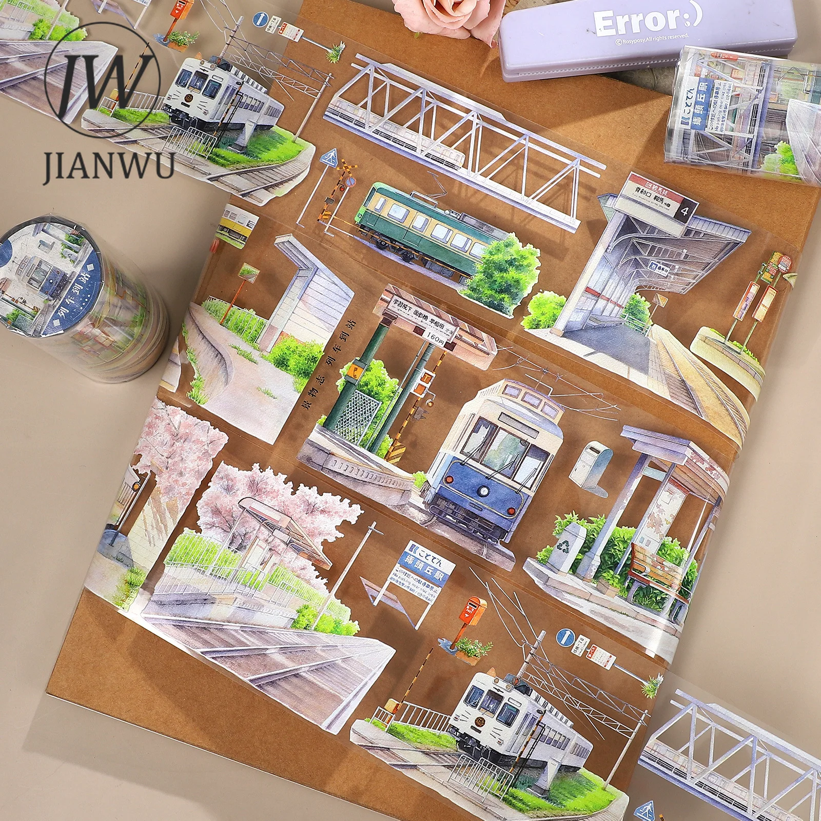 JIANWU 70mm*5m Vintage Train Track Station Landscape Material Collage Scrapbooking PET Tape Creative DIY Journal Stationery
JIANWU 70mm*5m Vintage Train Track Station Landscape Material Collage Scrapbooking PET Tape Creative DIY Journal Stationery