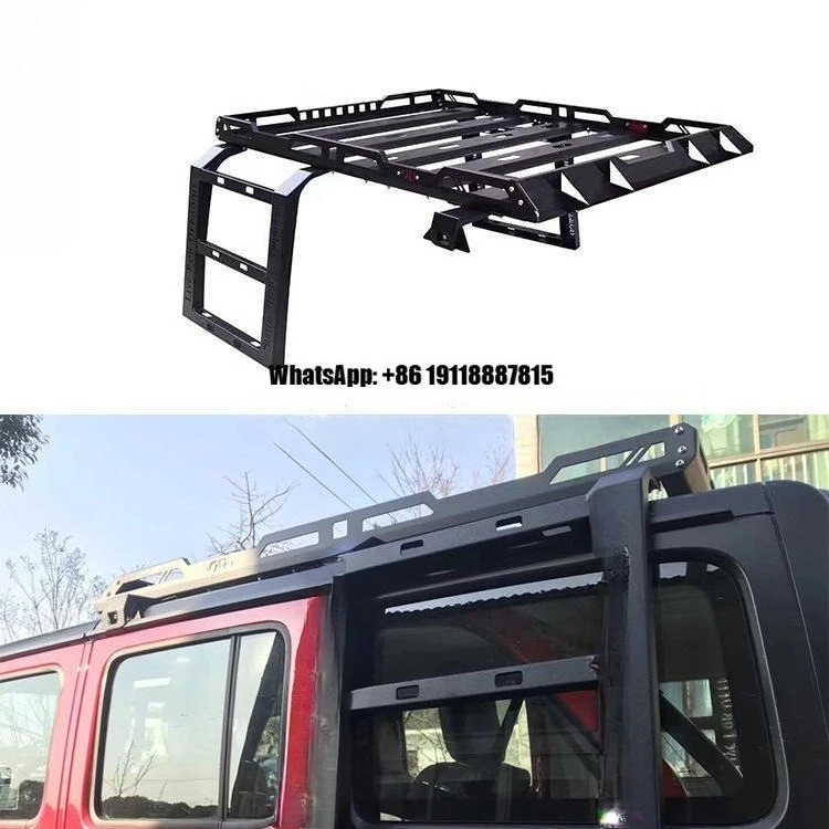 Led Light Iron Roof Rack for Toyota Wrangler Jl Jt Bj40 Climbing Ladder Cargo Basket Steel for Car Roof Rack for jeep wrangler
Led Light Iron Roof Rack for Toyota Wrangler Jl Jt Bj40 Climbing Ladder Cargo Basket Steel for Car Roof Rack for jeep wrangler