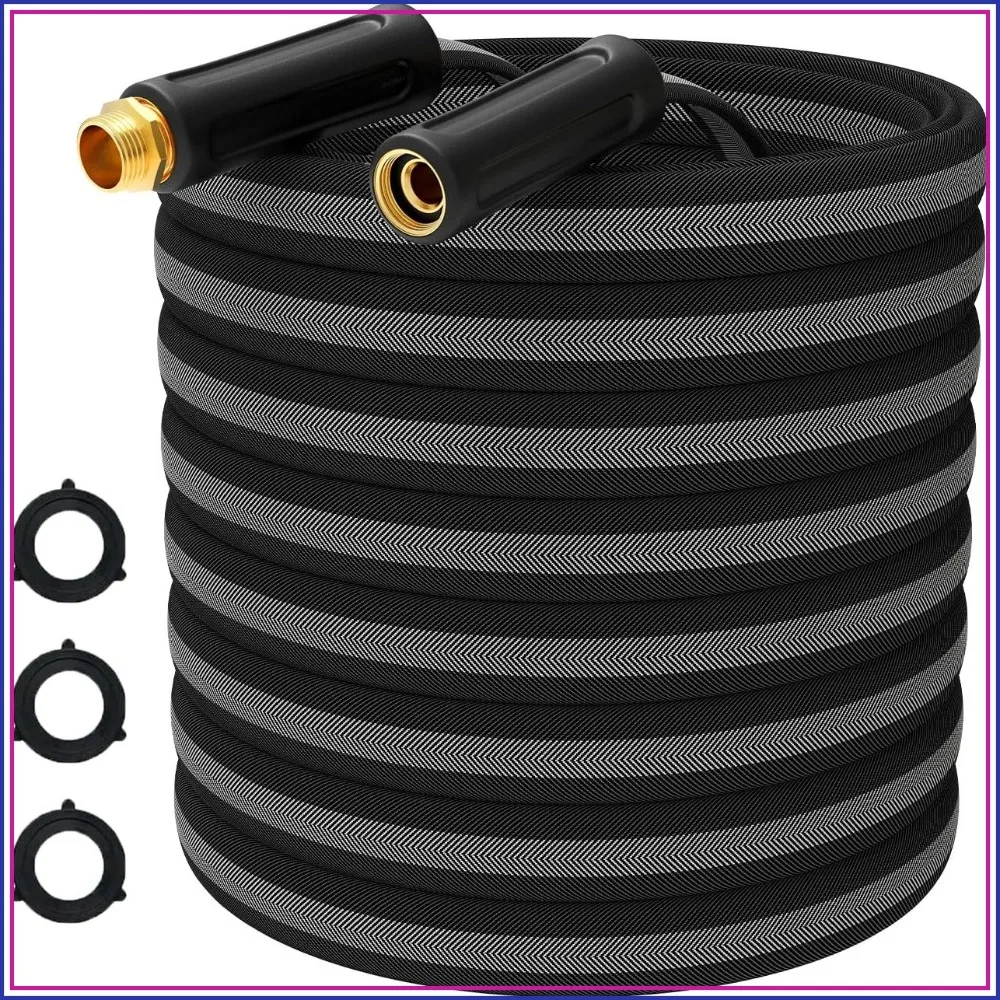 50FT Garden Hose, 2026 Upgraded Thickened Fabric, Ultra Lightweight & Flexible, Burst-Resistant, Kink-Free, 700 PSI, 3/4GHT, Black-Gray
50FT Garden Hose, 2026 Upgraded Thickened Fabric, Ultra Lightweight & Flexible, Burst-Resistant, Kink-Free, 700 PSI, 3/4GHT, Black-Gray