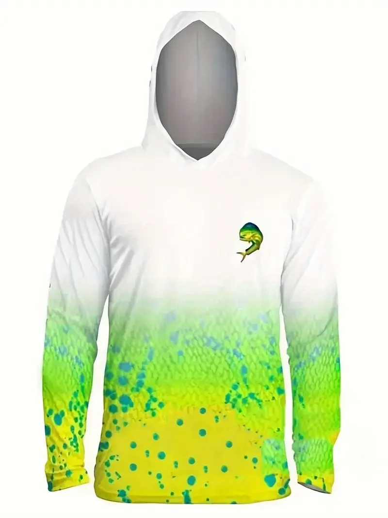 UPF 50 Hooded Shirt Men's Outdoor Sun Protection Fishing Clothes Summer Long Sleeve T-shirts Anti-UV Fishing Shirt Ropa De Pesca
UPF 50 Hooded Shirt Men's Outdoor Sun Protection Fishing Clothes Summer Long Sleeve T-shirts Anti-UV Fishing Shirt Ropa De Pesca