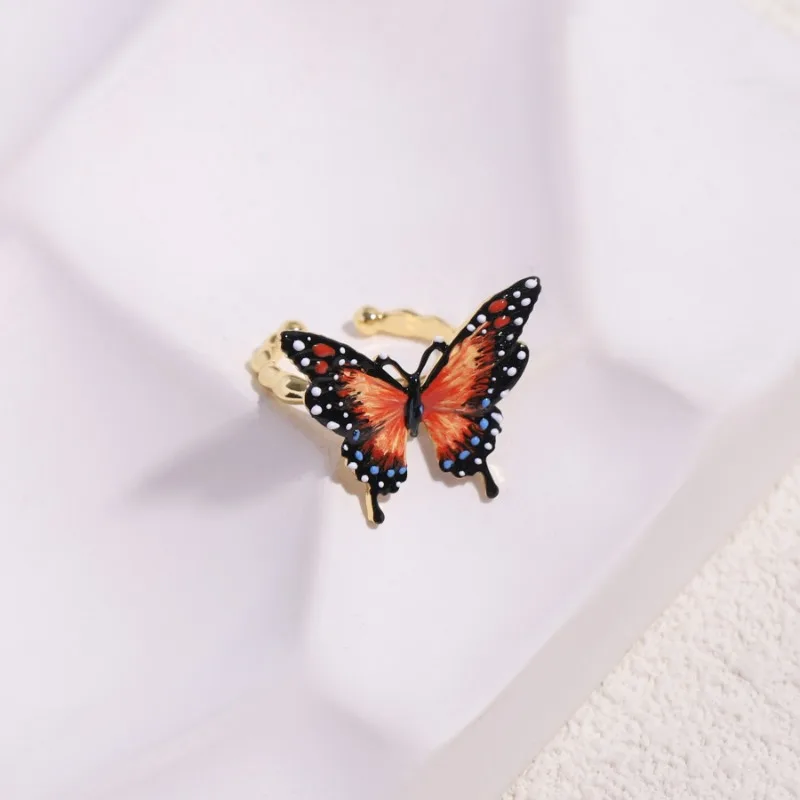 Gothic Style Niche Design Orange Butterfly Gold Plated Adjustable Ring for Women Boho Sense Jewelry Open Rings Finger Decoration
Gothic Style Niche Design Orange Butterfly Gold Plated Adjustable Ring for Women Boho Sense Jewelry Open Rings Finger Decoration