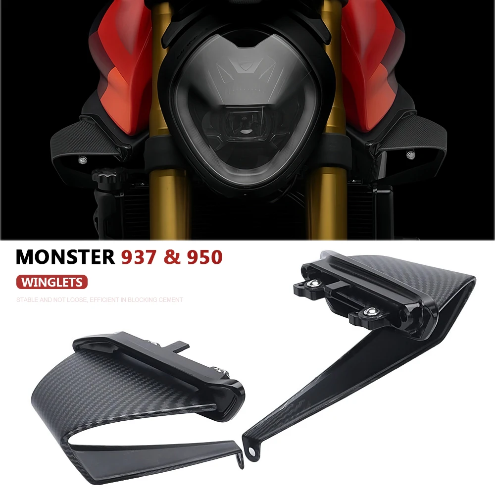 For Ducati Monster 937 SP Plus 950 2021 2022 2023 Motorcycle Side Wing Kit Aerodynamic Spoiler Winglets Accessories
For Ducati Monster 937 SP Plus 950 2021 2022 2023 Motorcycle Side Wing Kit Aerodynamic Spoiler Winglets Accessories