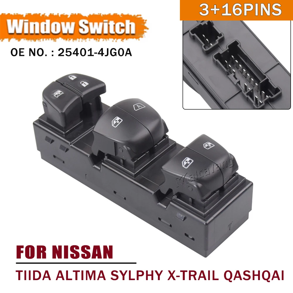 Для Nissan Tiida 2011-2016 Altima Sylphy X-Trail Qashqai Высокое качество главный переключатель стеклоподъемника кнопка управления красная подсветка
Для Nissan Tiida 2011-2016 Altima Sylphy X-Trail Qashqai Высокое качество главный переключатель стеклоподъемника кнопка управления красная подсветка