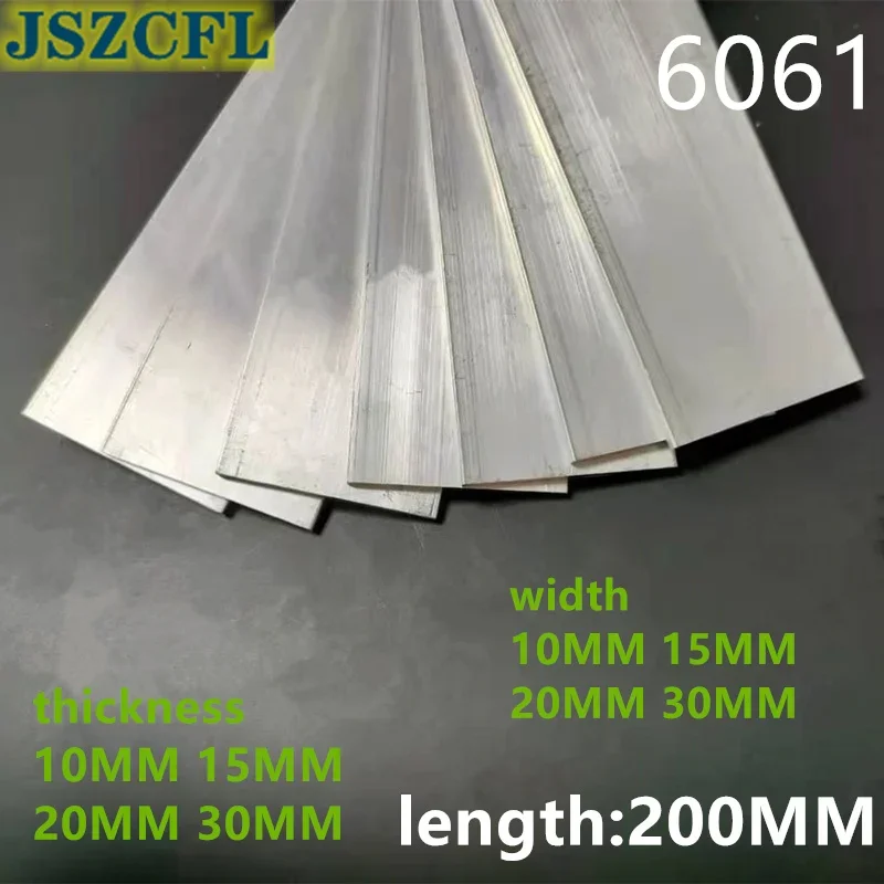 Large size 6061 T6 Aluminum Alloy Flat Bar Plate width 50MM 80MM 100MM thick 10/15/20/30MM DIY Material Model Parts length 200MM
Large size 6061 T6 Aluminum Alloy Flat Bar Plate width 50MM 80MM 100MM thick 10/15/20/30MM DIY Material Model Parts length 200MM