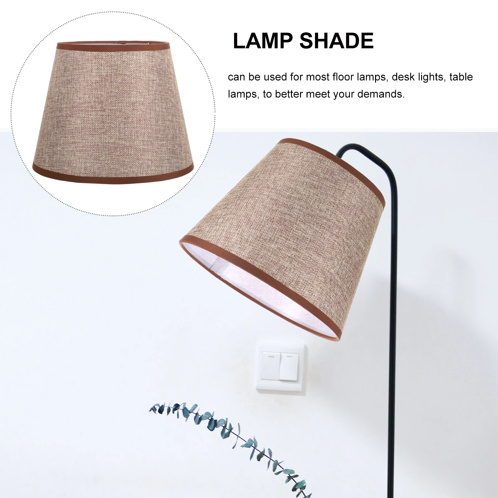 Linen Lampshade Coffee 22CM Table Lamp Shade Replacement Modern Decorative Lighting Cloth Table Lamp Shade Cover
Linen Lampshade Coffee 22CM Table Lamp Shade Replacement Modern Decorative Lighting Cloth Table Lamp Shade Cover
