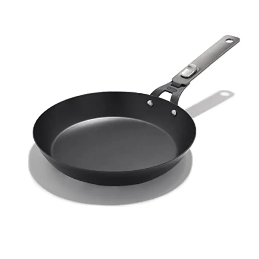 Outdoor Pre-Seasoned Carbon Steel, Detachable Handle for Easy Storage, Indoor Use, Nonstick with Use, Induction Suitable, Oven
Outdoor Pre-Seasoned Carbon Steel, Detachable Handle for Easy Storage, Indoor Use, Nonstick with Use, Induction Suitable, Oven