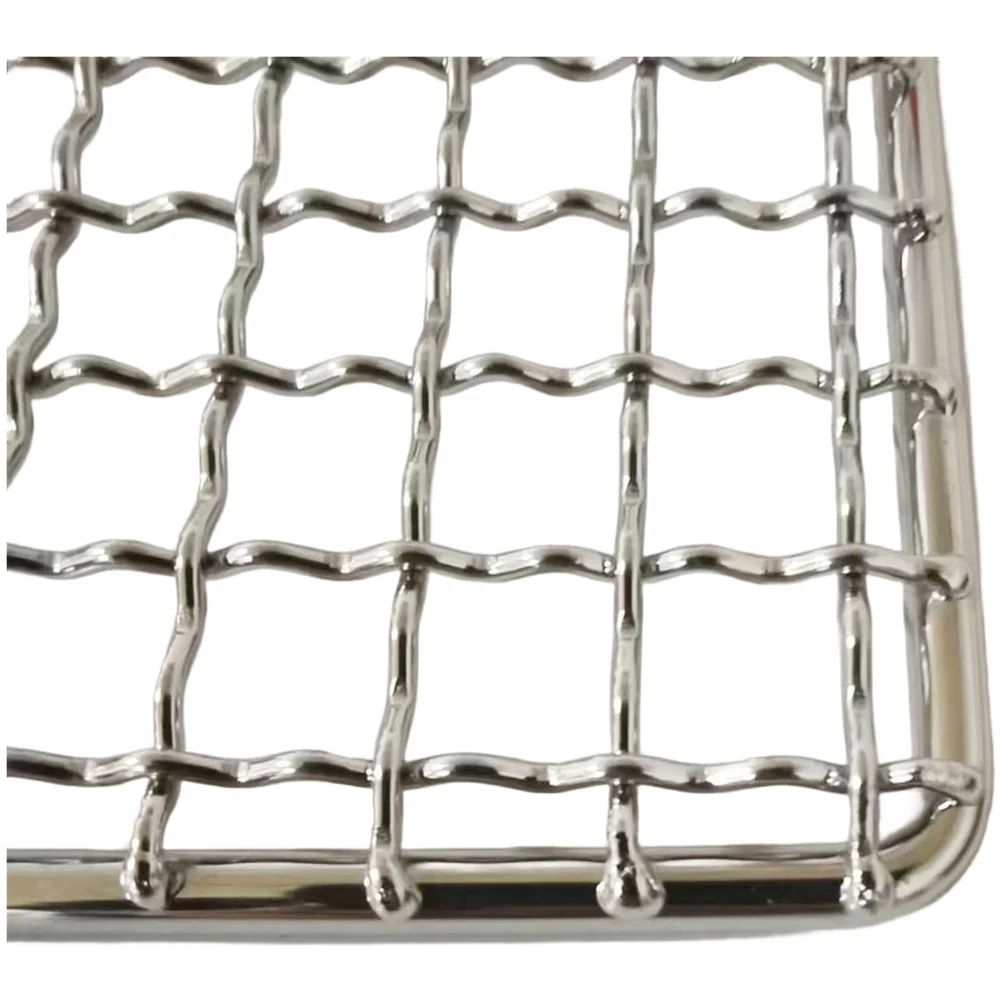 Camping Cooking Mesh Stainless Steel Grill Net 15*15cm Portable Barbecue Grill Net Camping Easy To Clean Sealed Edges
Camping Cooking Mesh Stainless Steel Grill Net 15*15cm Portable Barbecue Grill Net Camping Easy To Clean Sealed Edges
