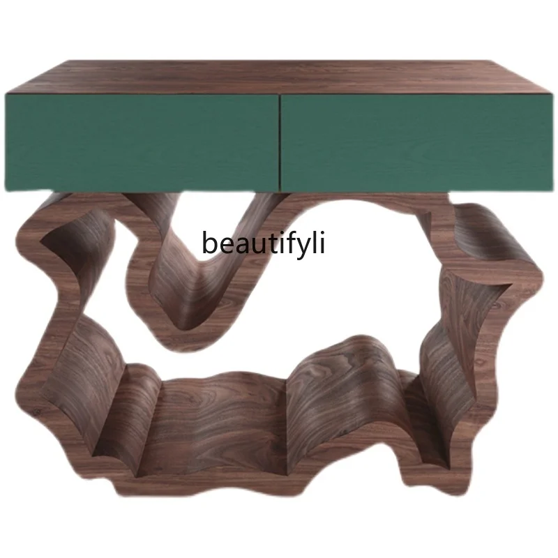 zq Home Entrance Cabinet Desk Walnut Creative and Slightly Luxury Cabinet Modern Curio Cabinet Corner Cabinet
zq Home Entrance Cabinet Desk Walnut Creative and Slightly Luxury Cabinet Modern Curio Cabinet Corner Cabinet